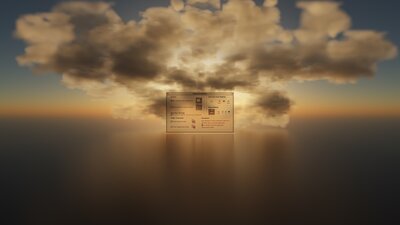 Mac OS 8 Preferences Sunset Clouds 5K